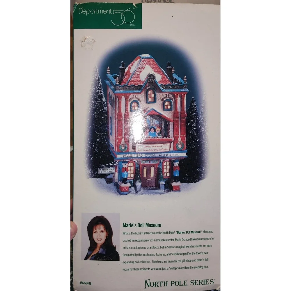 Dept. 56 North Pole Series Marie's Doll Museum Marie Osmond,‎ NIB